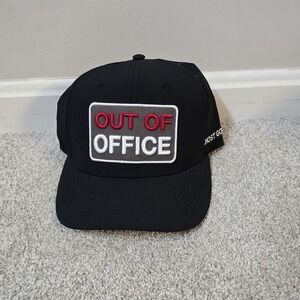 Ghost Golf Out Of Office Snapback Hat Baseball Cap Golfing Athletic Hat Black